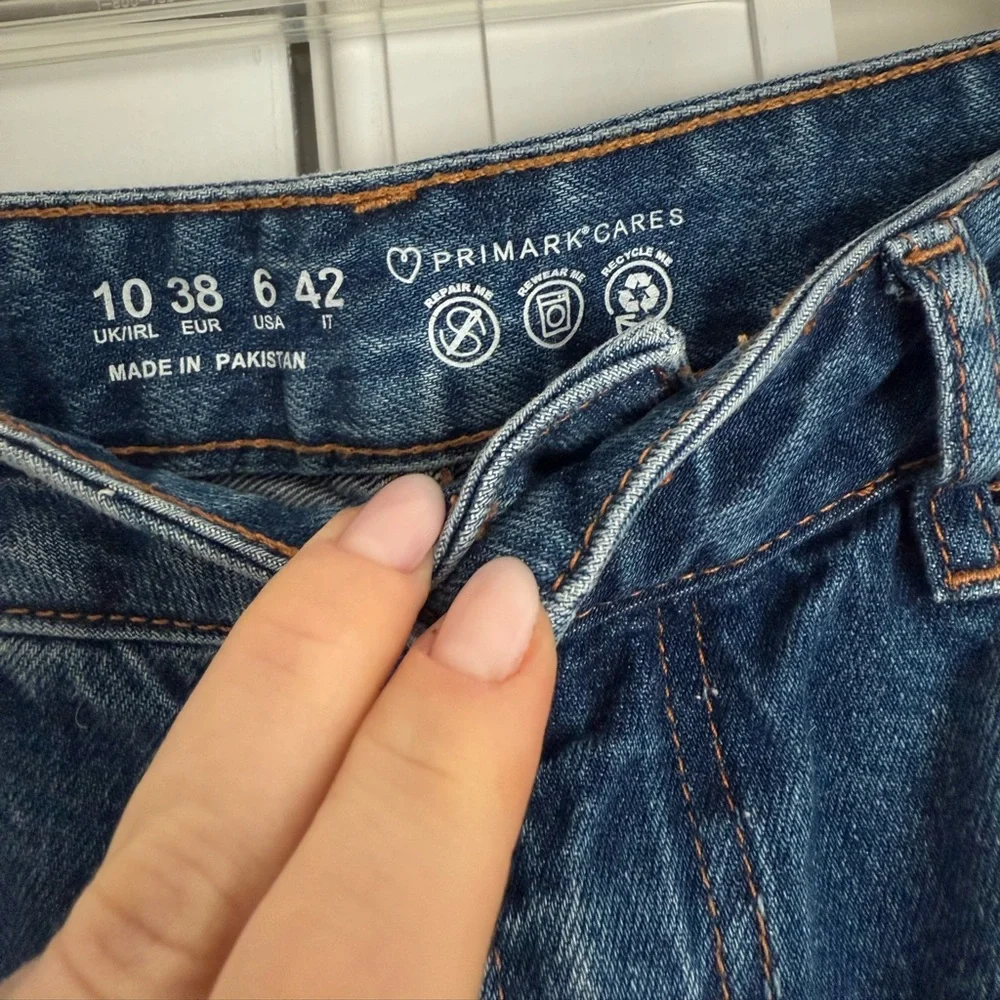 Primark Dark Blue Women's Barrel Cut Jeans - Picture 4 of 8